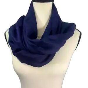 Nine West Women's Hijab Scarf Blue Solid Wrap Viscose Neck Warmer 185X52 CM